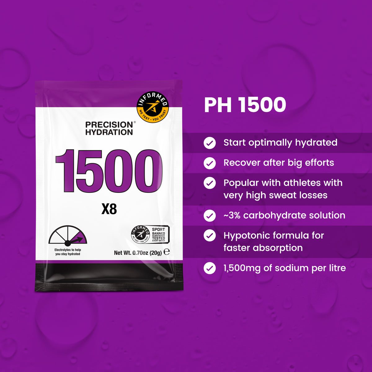 PH 1500 Hydration Packets